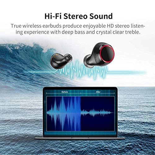 Wireless Earbuds Bluetooth 5.0 Headphones 210H Playtime with 6000mAh Charging Case as Power Bank, Hi - //coolthings.us