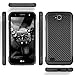LG X Power 2 M320/LG Fiesta LTE/LG X Charge/LG Fiesta 2 Case, with TJS [Full Coverage Tempered Glass Screen Protector] Shock Absorbing Armor Case Cover Carbon Fiber Back with Hard TPU Inner Layer