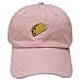 City Hunter C104 Taco Emoji Cotton Baseball Cap Dad Hats 15 Colors (Pink)