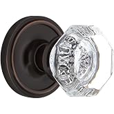 Nostalgic Warehouse Classic Round Rosette with Waldorf Crystal Door Knob