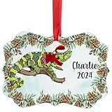 Trioceros Melleri Chameleon Christmas Ornament 2024