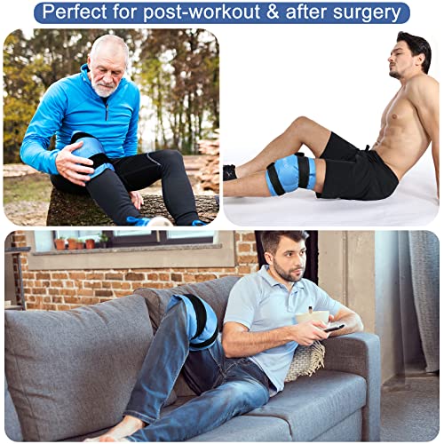 REVIX XL Knee Ice Pack Wrap Around Entire Knee After Surgery, Reusable