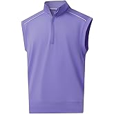 Rouen Mens Vests Outerwear Lightweight Moisture Wicking Midlayer Sleeveless Sports Golf Quarter Zip Pullover Mens Vest