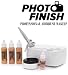 Photo Finish Professional Airbrush Cosmetic Makeup System Kit / Chose Shades- Light Medium or Tan 3pc Foundation Set - Chose Matte or Luminous Finish Kit (Medium- Matte Finish)