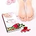 Liberex Exfoliating Foot Peeling Mask - 2 Pairs Rose Scented Peel Booties for Callus Dead Skin, Get Soft Touch Smooth Feet in 1 Week, Repair Rough Heels for Men Women