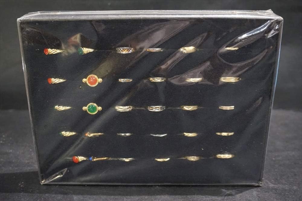 Amazon 昭和 レトロ おもちゃ 指輪 30点 宝石 おしゃれ 雑貨 女の子 ヒロイン 駄菓子屋 リング 指輪 ホビー