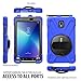 BRAECN Active 2 Case, [Rotating Hand Strap] [Built-in Kickstand] [Carrying Strap] Dropproof Shockproof Rugged Case for Active2 SM-T390/SM-T395/SM-T397 Tablet-Blue
