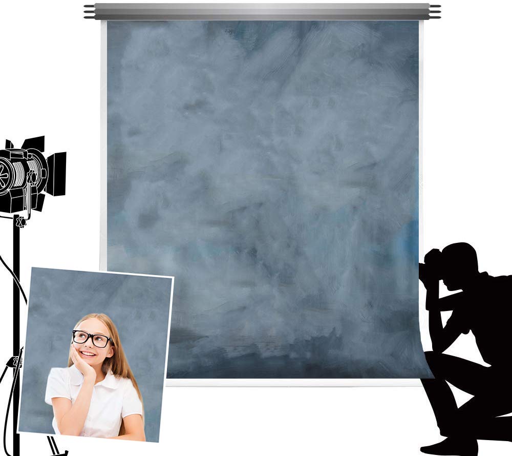Kate Backdrops 1.5x2.2m Blue Textured Photography Backdrops Microfiber Blue Photo Backgrounds for Baby Children Audlt Photography Portrait Studio
