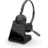 Jabra Engage 65 SE (Second Edition) Wireless Dual-Ear Headset, Black | Wireless Performance, Advanced Noise-Cancelling Microphone, All Day Battery Life, Ideal for Office and Call Center