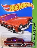 Hot Wheels, 2015 HW Workshop, 8 Crate Hearse [Deep Red] Die-Cast Vehicle #225/250