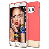 Galaxy S6 Edge Plus Case, Maxboost [Vibrance Series] For Samsung Galaxy S6 Edge+ 2015 [Lifetime Warranty] Protective SOFT-Interior Scratch Protection [Slider Style]-Italian Rose/Champagne Gold