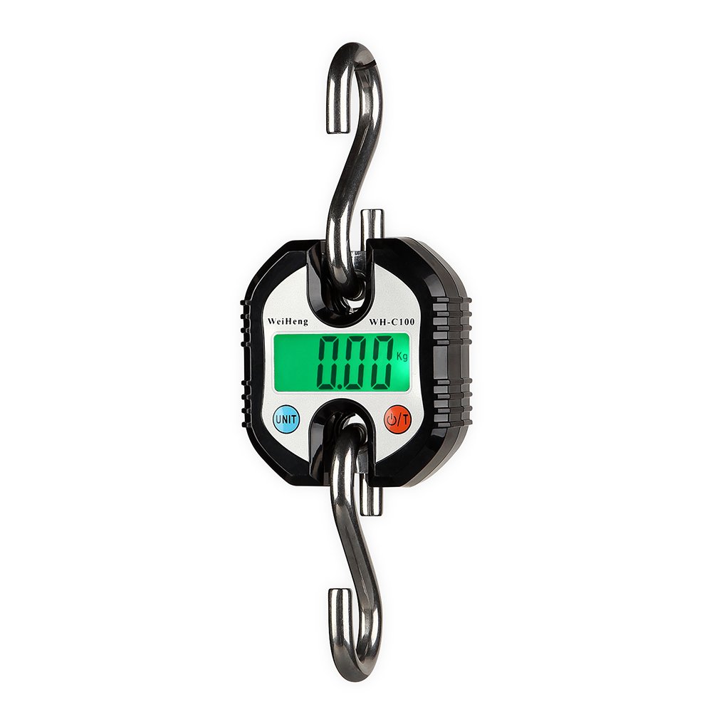 Decdeal 150 kg/300lb Crane Scale,Mini Electronic Digital Double-range Heavy Duty Hanging Scale
