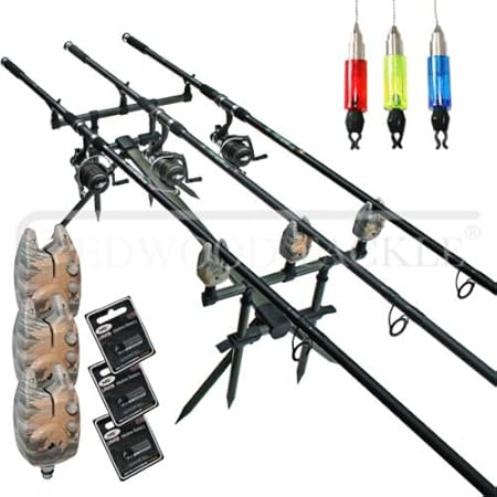 carp rod and reel combo x3
