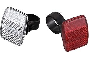 Bicycle Reflectors Bicycle Cycling Light Reflector Rear Front for Handlebars Saddle Bar 30.4mm 2 Pieces Attractive Processing