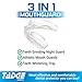 Tadge Goods Night Mouth Guard for Grinding Teeth – Pack of 6 – Bite Guard Helps TMJ, Bruxism, Teeth Clenching | 3 Sizes | Customizable, BPA Free, Includes Fitting Instructions & Anti-Bacterial Case