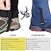 IDAND Leg Gaiters for Hiking Waterproof Snow Boot Gaiters Anti-Tear Oxford Fabric Snow Shoes for Outdoor Hiking Walking Hunting Climbing Mountain