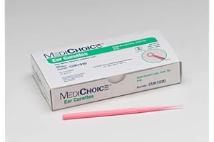 MediChoice Disposable Ear Curette, Single-Use, 3 Millimeter Tip, Pink, 1314CUR1030 (Box of 50)