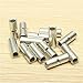 Lucksender 150pcs Silver Metal Uninsulated Wire Ferrule Cable Crimp Terminals Butt Connector(10 -12 AWG (4.0-6.0mm?) / 14 -16 AWG (1.5-2.5mm?) / 18 - 22 AWG (0.5-1.5mm?),each size 50pcs)