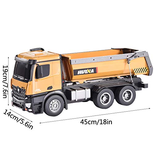 image for shamoluotuo-RC car shamoluotuo RC Dump Truck 1:14 10CH 2.4G Mine Engin
