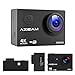 Underwater Action camera 4K 16MP HD Wi-Fi 2.0 Inch LCD Display Waterproof Sport Camera Diving Helmet Cemera 170°Ultra Wide-Angle 2 1050mAh Batteries 20 Accessories Kits