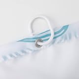 VIROSA Blue Circles Shower Curtain 100% Polyester 180x180 cm Anti Mould view 2