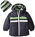 London Fog Baby-Boys Chest Stripe Puffer Coat with Hat