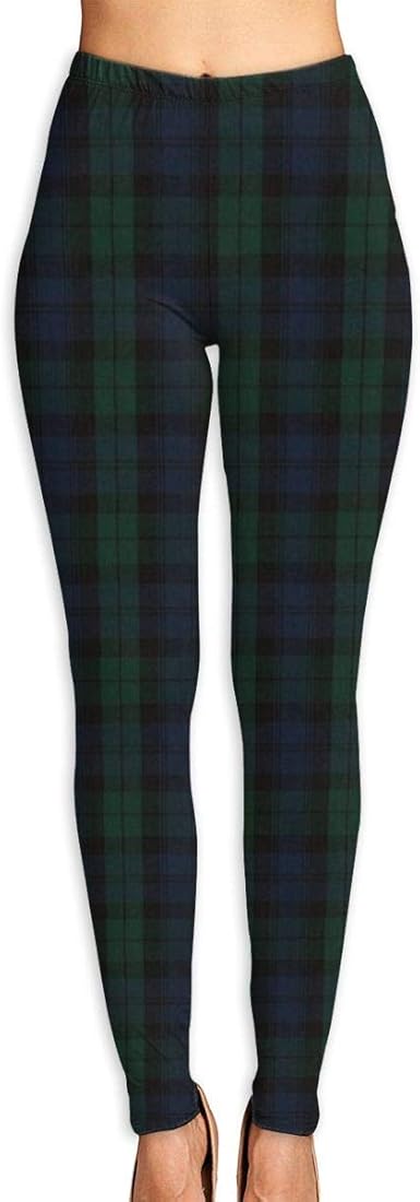plaid workout leggings