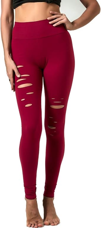burgundy compression pants