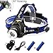EOTO LIGHT Rechargeable Headlamp,1800 Lumens Zoomable Waterproof LED Head lamp flshlight, Hands-Free Headlight Torch Lamp for Hunting Hiking Camping Fishing Reading Running Cycling