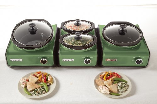 crock pot with multiple sections