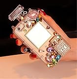 CYZY iPhone 7 Plus Case with Chain,3D Handmade Luxury Bling Diamond Crystal Perfume Bottle Handbag Case for iPhone 7 Plus 5.5 Inch (White)