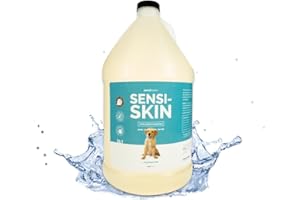 Bark2Basics Sensi-Skin Hypoallergenic Dog Shampoo, 1 Gallon, All Natural Ingredients, Sensitive Skin Pet Shampoo, Gentle, No Fragrance, Non-Irritating, For Dogs with Allergies and Dry, Itchy Skin