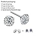 3 Pair 925 Sterling Silver Round Cut Simulation Diamond CZ Stud Earrings(Size 4-6)
