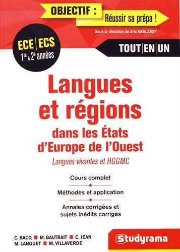 Langues et régions dans les Etats d'Europe de l'Ouest : ECE/ECS 1re & 2e années by 