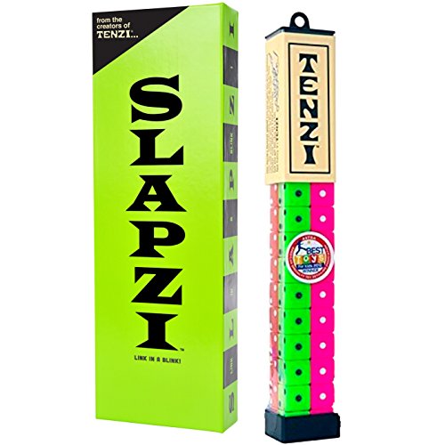 Tenzi Dice Party Game and Slapzi Picture Game - A Fun, Fast Frenzy For All Ages - (Colors May Vary)