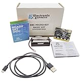 Electronix Express Micro:Bit Basic Kit - Includes BBC Micro:Bit Board, 3 Foot USB Cable, Battery Holder, and 2 AA Batteries