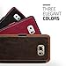 Galaxy S6 Edge Plus Case, Verus [Layered Dandy][Coffee Brown] - [Premium Leather Wallet][Slim Fit] For Samsung S6 Edge+