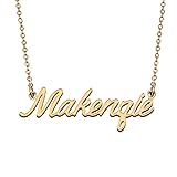 HUAN XUN Golden Makenzie Necklace with Names
