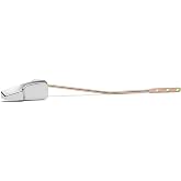 Qualihome Mansfield Toilet Handle Replacement, Front Mount Toilet Tank Lever Flush Handle (Chrome)