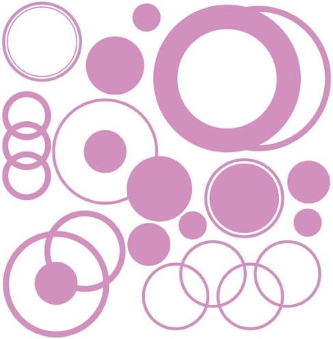 Polka Dot Rings Circles Wall Decals, WallPOPS Color Plush