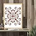 9 Pack Mandala Floor Painting Stencils Set(6x6 inch) Reusable Stencils Laser Cut Painting Template for Wall Tile Wood Furniture Fabric