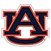 Auburn Tigers, Orange / Blue AU Large Vinyl Decal, Cornhole