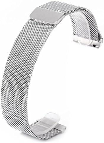 TOPUNDER New Fashion Magnetic Stainless Steel Smartwatch Band For Huami Amazfit (Silver)
