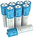 Baseline Battery 12 AA NI-MH Rechargeable Batteries 600mAh NIMH for Solar Path Garden Lights, Appliances, Remotes