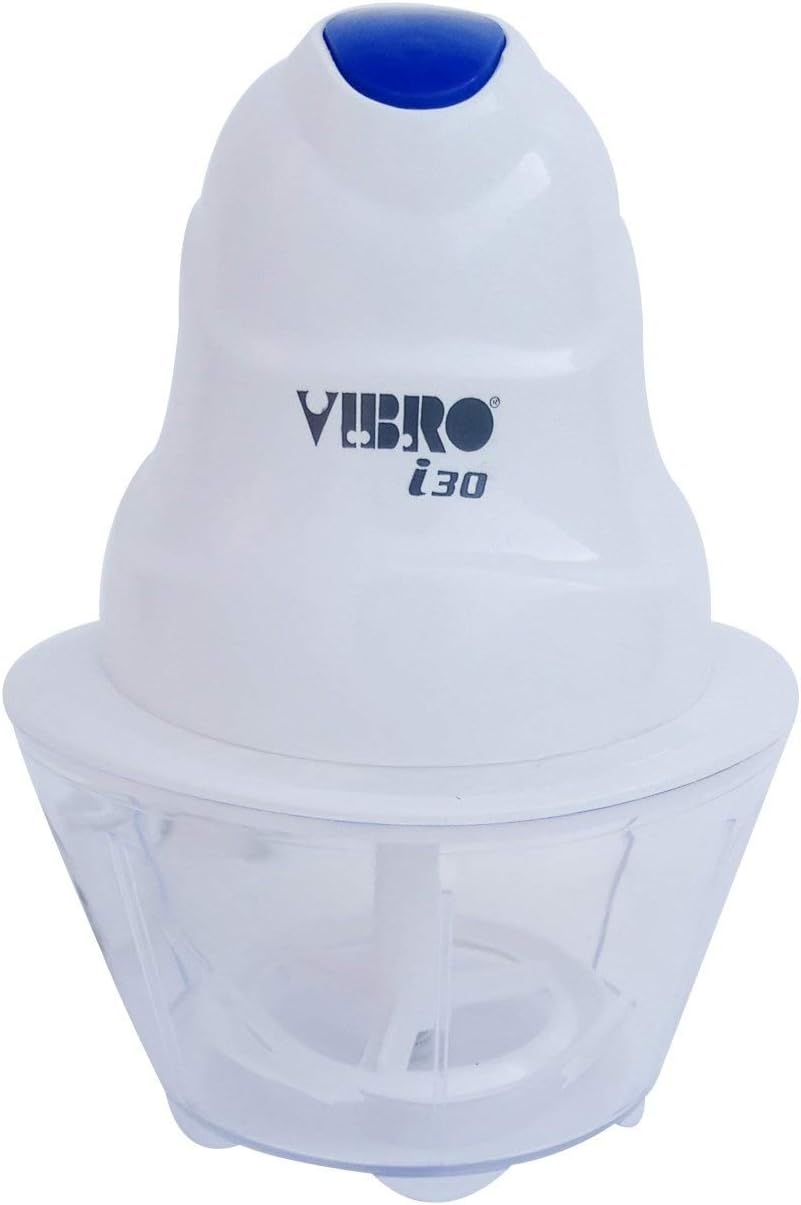 Vibro i30 Chopper Cum Coffee Beater Push Button 250 Watt (White)