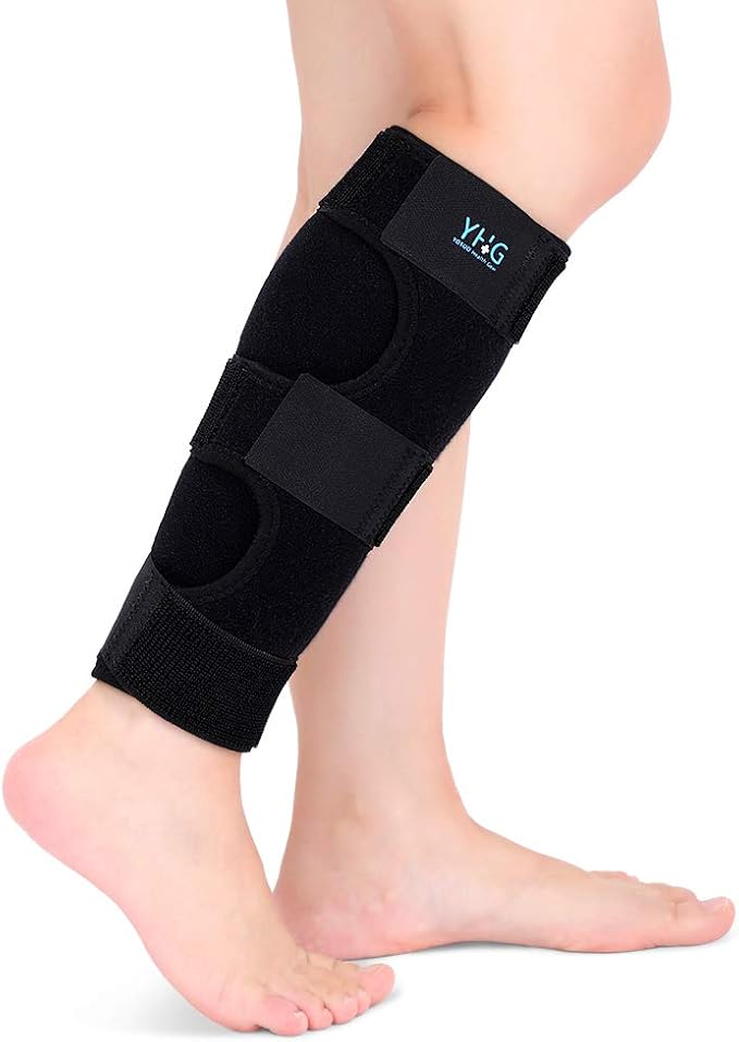 Calf Support, Compression Calf Brace with Lengthened Hook and Loop