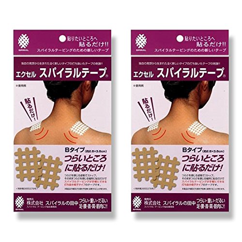 エクセル スパイラルテープ Bタイプ(約2.8*3.6cm) ２セット入り商品画像