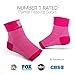 Bitly Plantar Fasciitis Socks (1 Pair) Premium Ankle Support foot Compression Sleeve (Small, Pink)