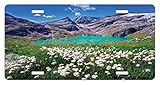 Mountain Lake License Plate by Lunarable, Pastoral