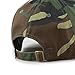 The Hat Depot Kids Washed Low Profile Cotton and Denim Plain Baseball Cap Hat (2-5 yrs, Woodland Camo)